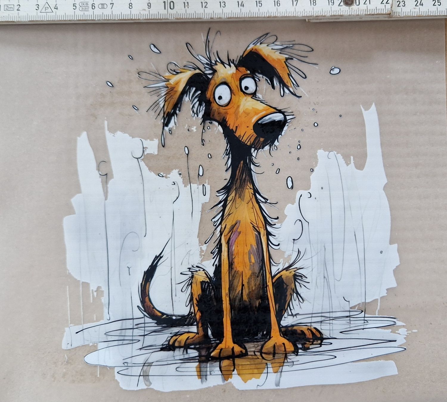 Bügelbild Hund Nr.4 20cm hoch x 20cm breit 