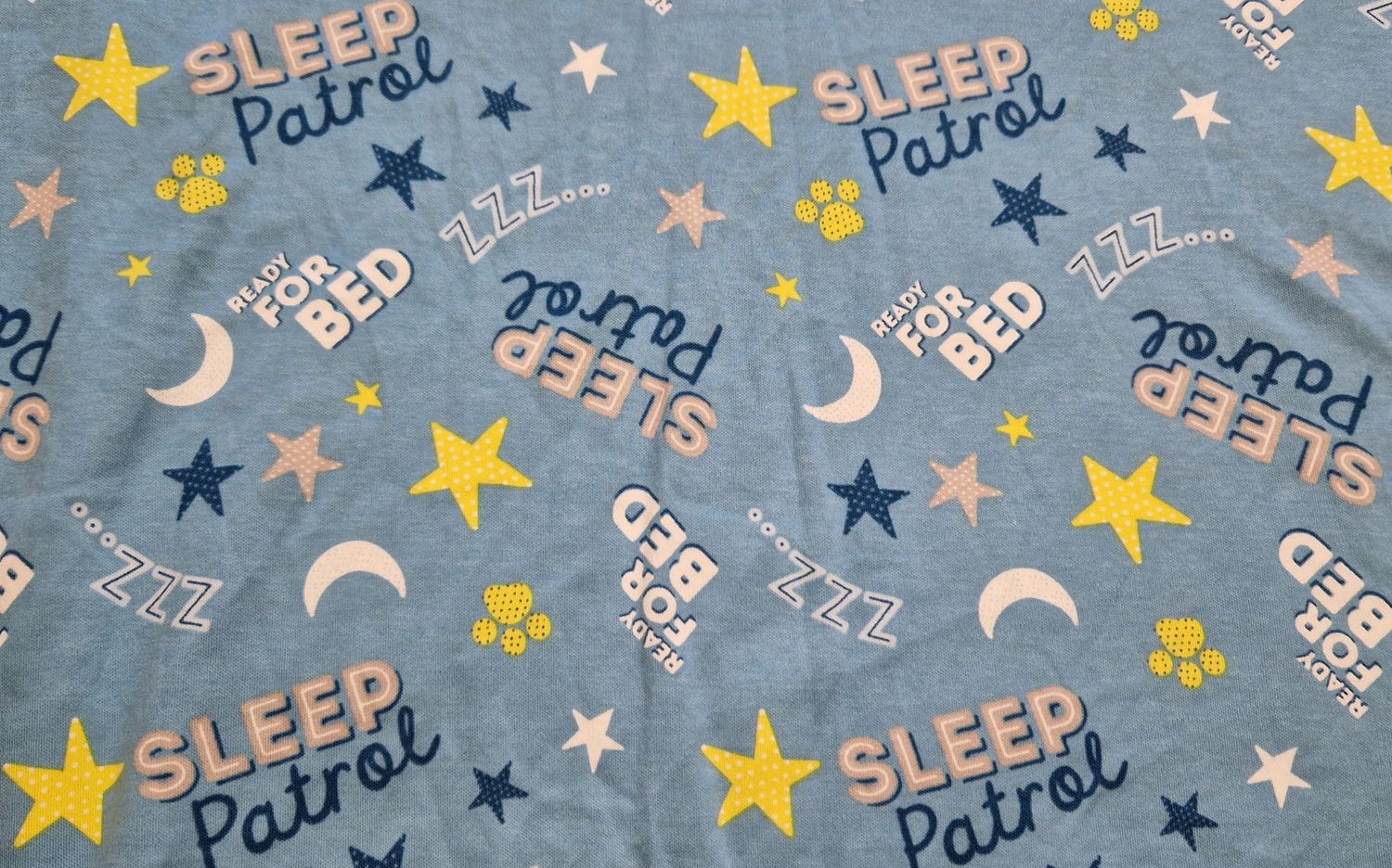 Jersey Sleep Patrol blau 50cm x 150cm 