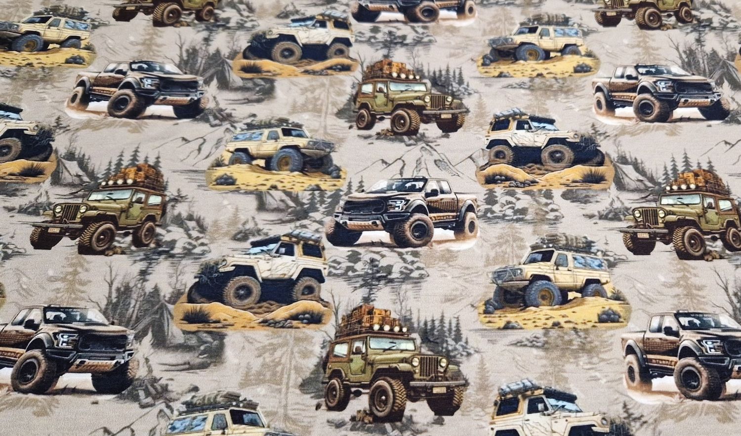 Jersey Autos Jeep 50cm x 180cm B Ware