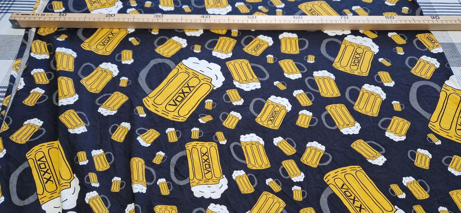 Jersey Viskose Bier 50cm x 170cm breit 