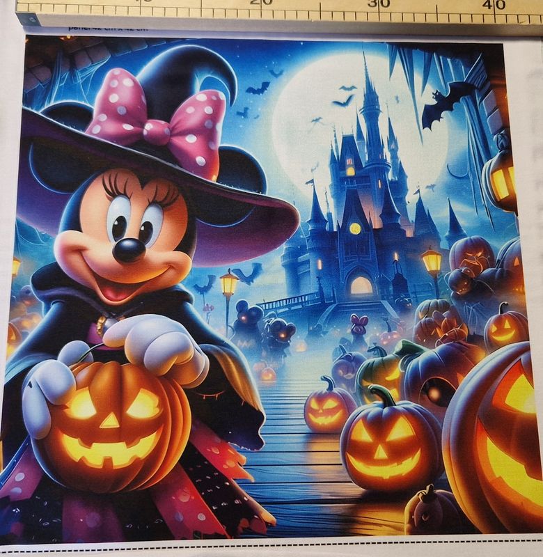 Sommersweat Minnie Micky Maus Panele 42x42cm breit Sommersweat Minnie Micky Maus Panele 42x42cm breit