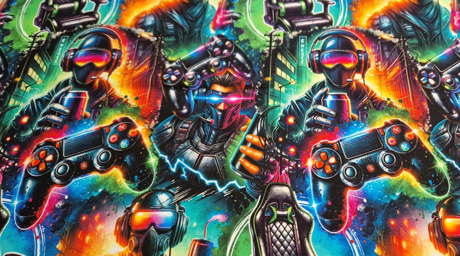 Sommersweat Gamer 50cm x 180cm breit 