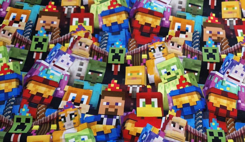 Sommersweat Minecraft 50cm x 180cm breit 