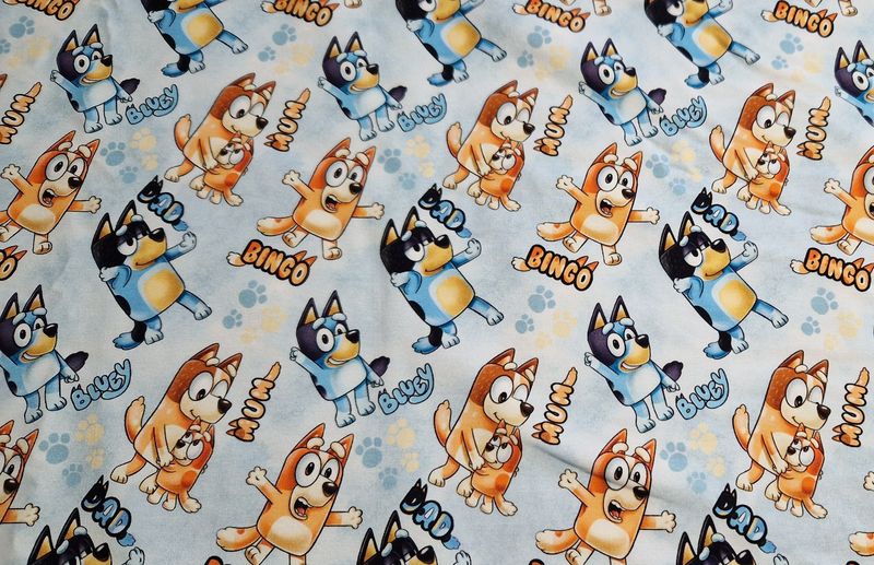 Sommersweat Bluey 50cm x 180cm breit 