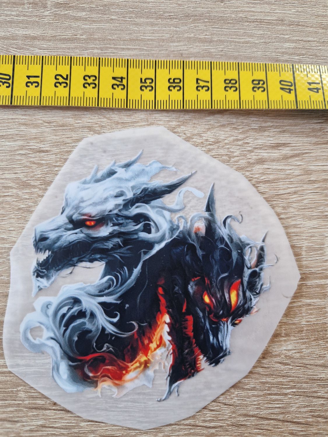 Bügelbild Drachen 9x9cm