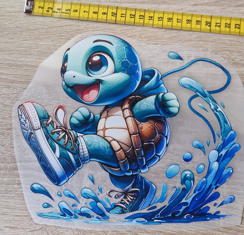 Bügelbild Schildkröte 8cm hoch x 9cm breit 