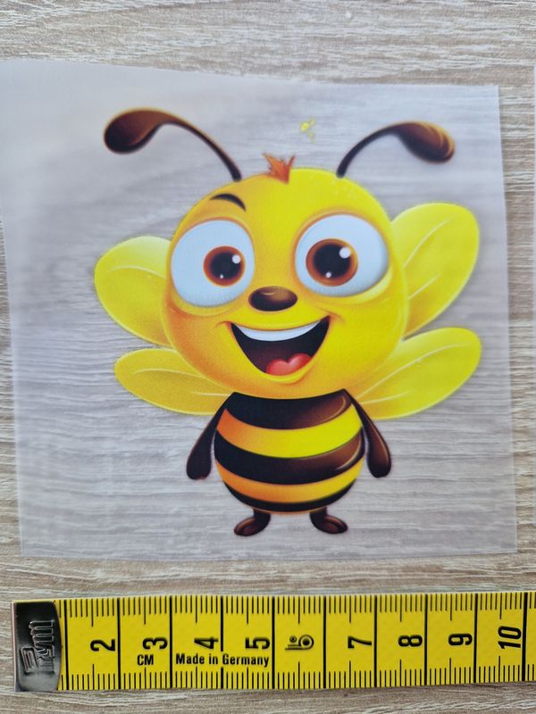 Bügelbild Biene ca 9x9cm