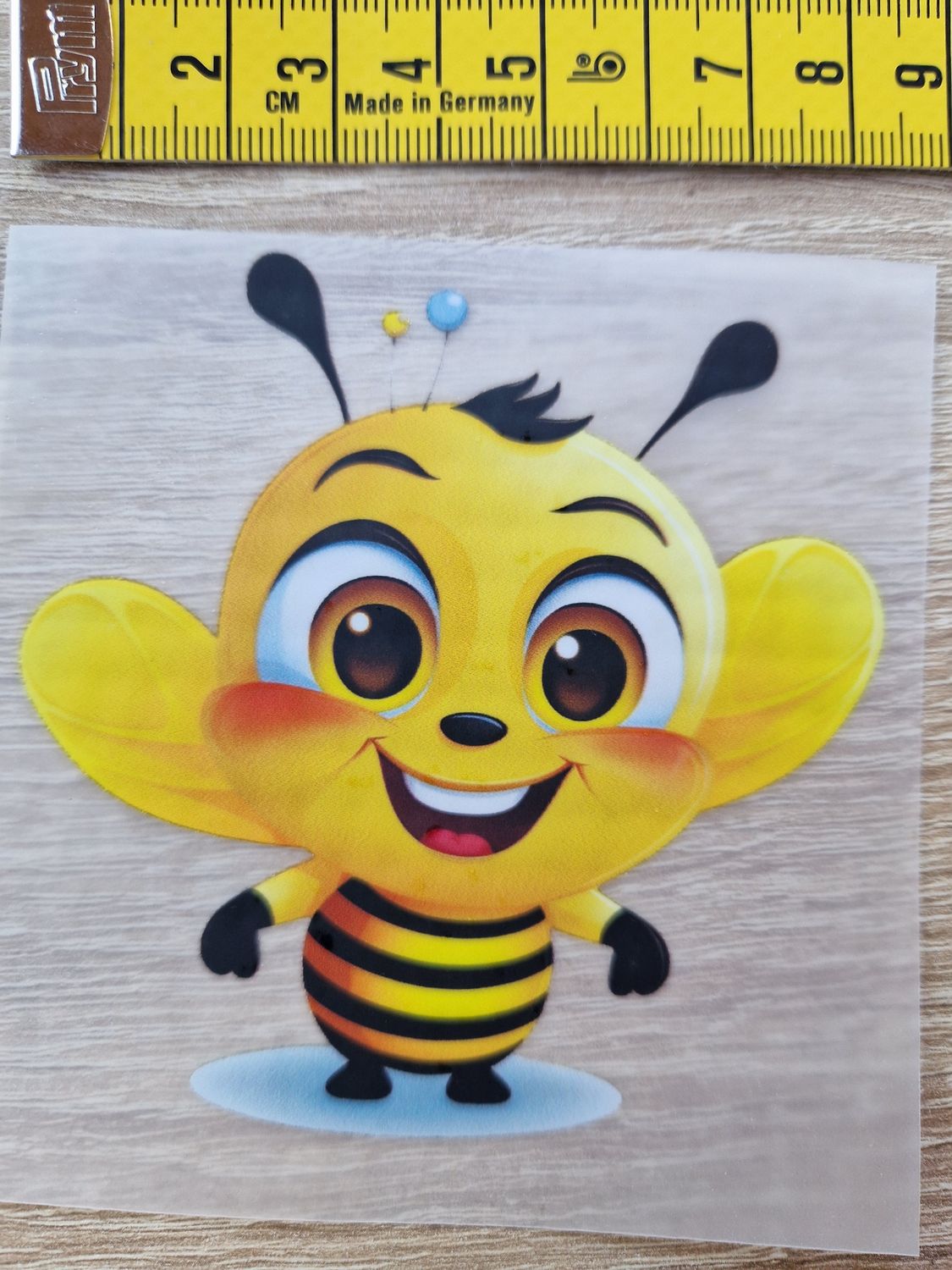 Bügelbild Biene ca 9x9cm