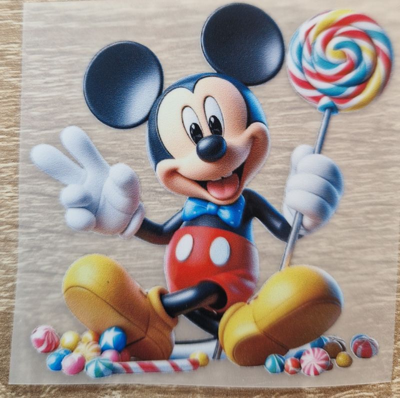 Bügelbild Micky Minnie Maus ca 6x6cm Bügelbild Micky Minnie Maus ca 6x6cm