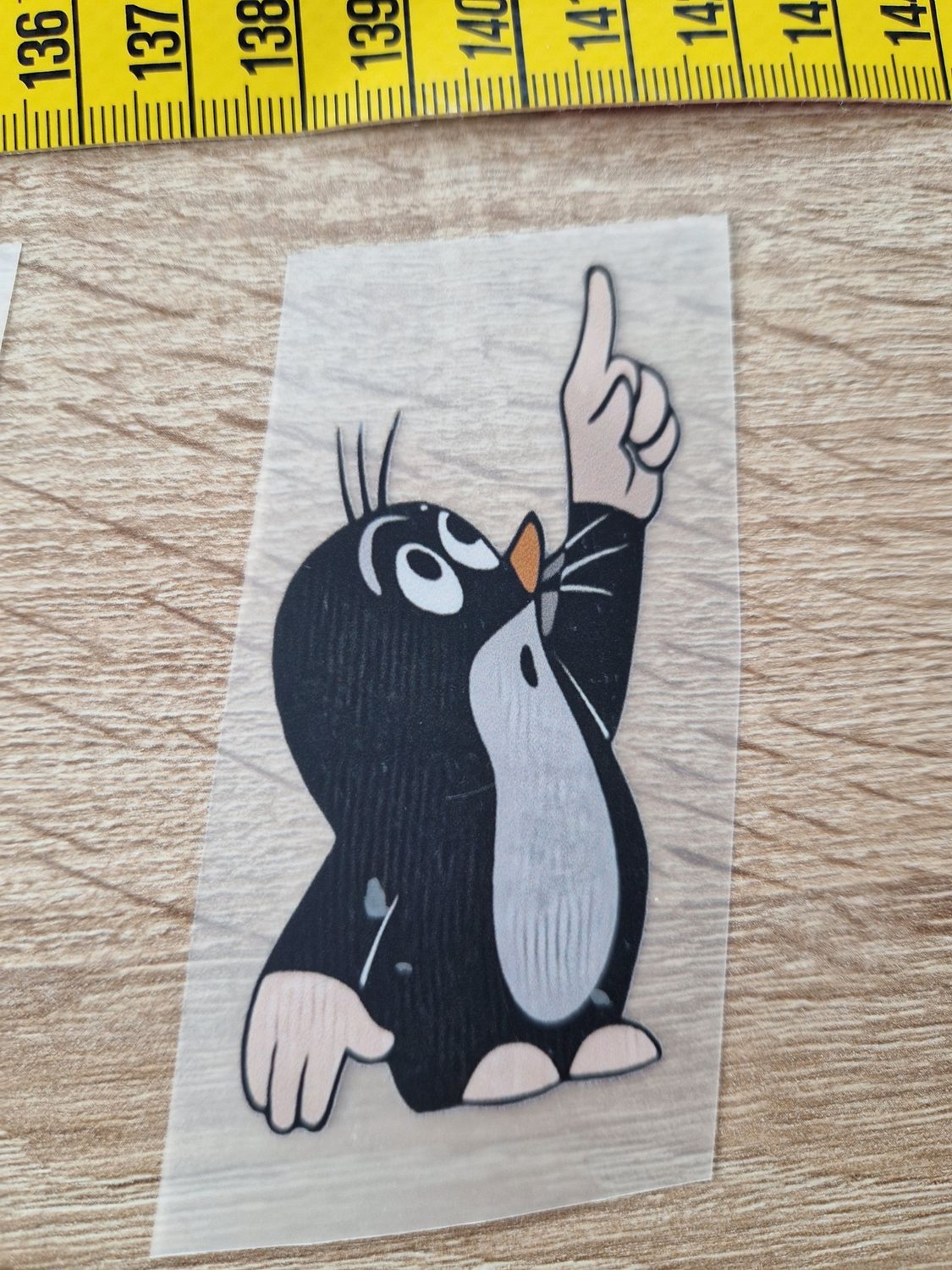 Bügelbild Maulwurf ca 7cm hoch
