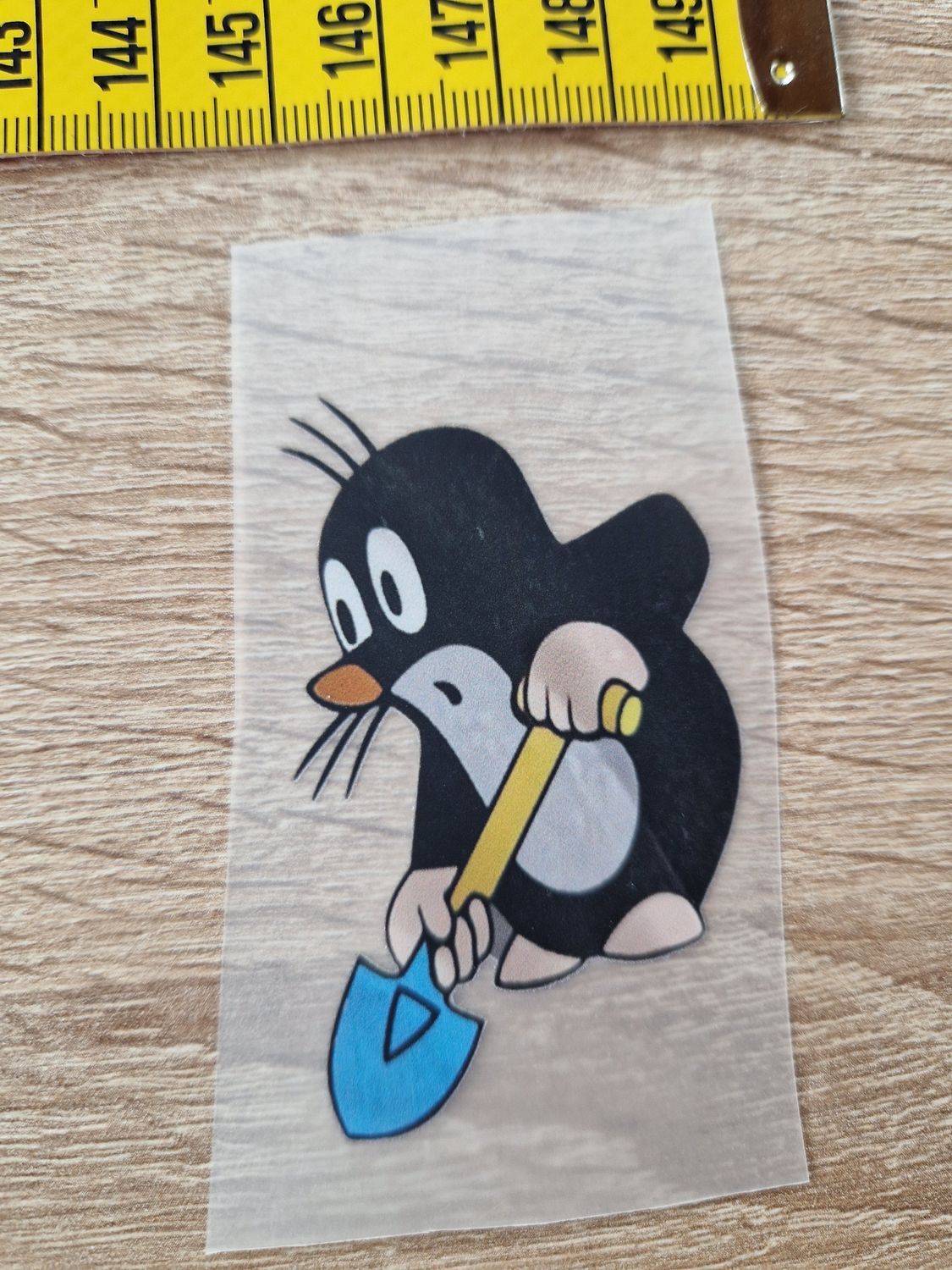 Bügelbild Maulwurf ca 7cm hoch
