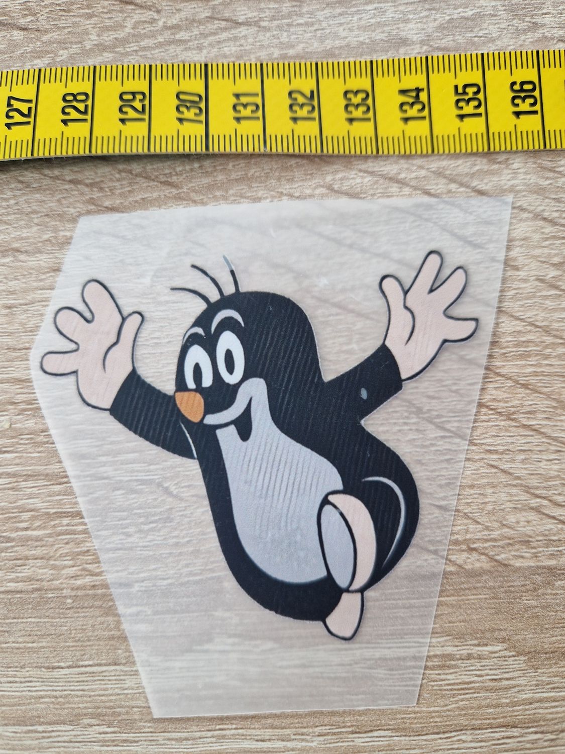 Bügelbild Maulwurf ca 7cm hoch