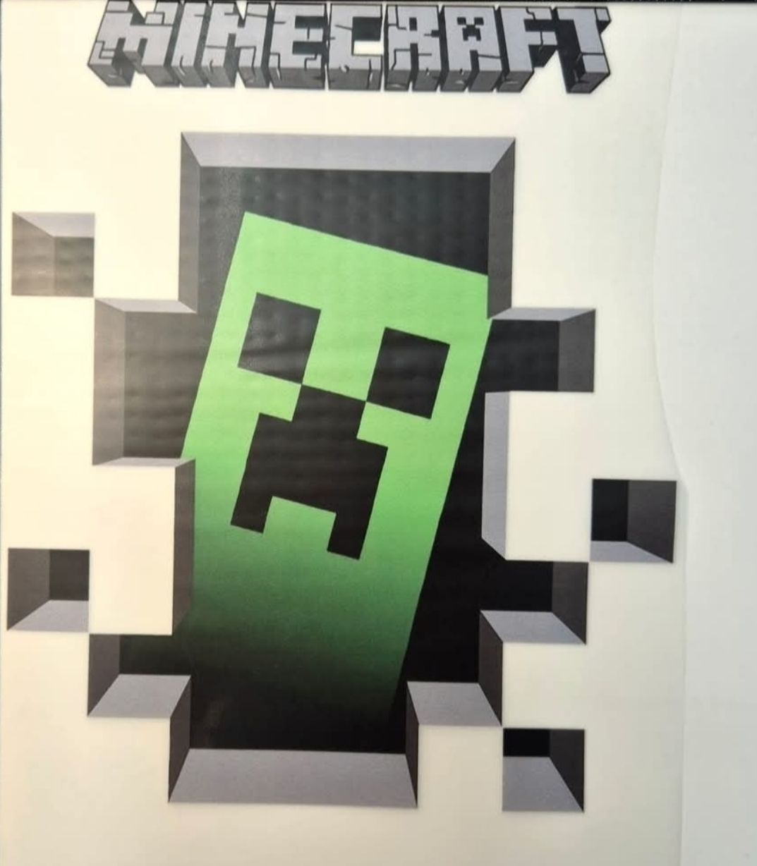 Bügelbild Minecraft 15x15cm Lieferung Ende Juni 