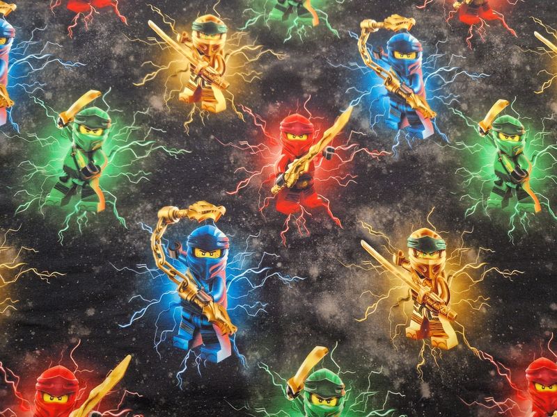Sommersweat Ninjago 50cm x 180cm breit 