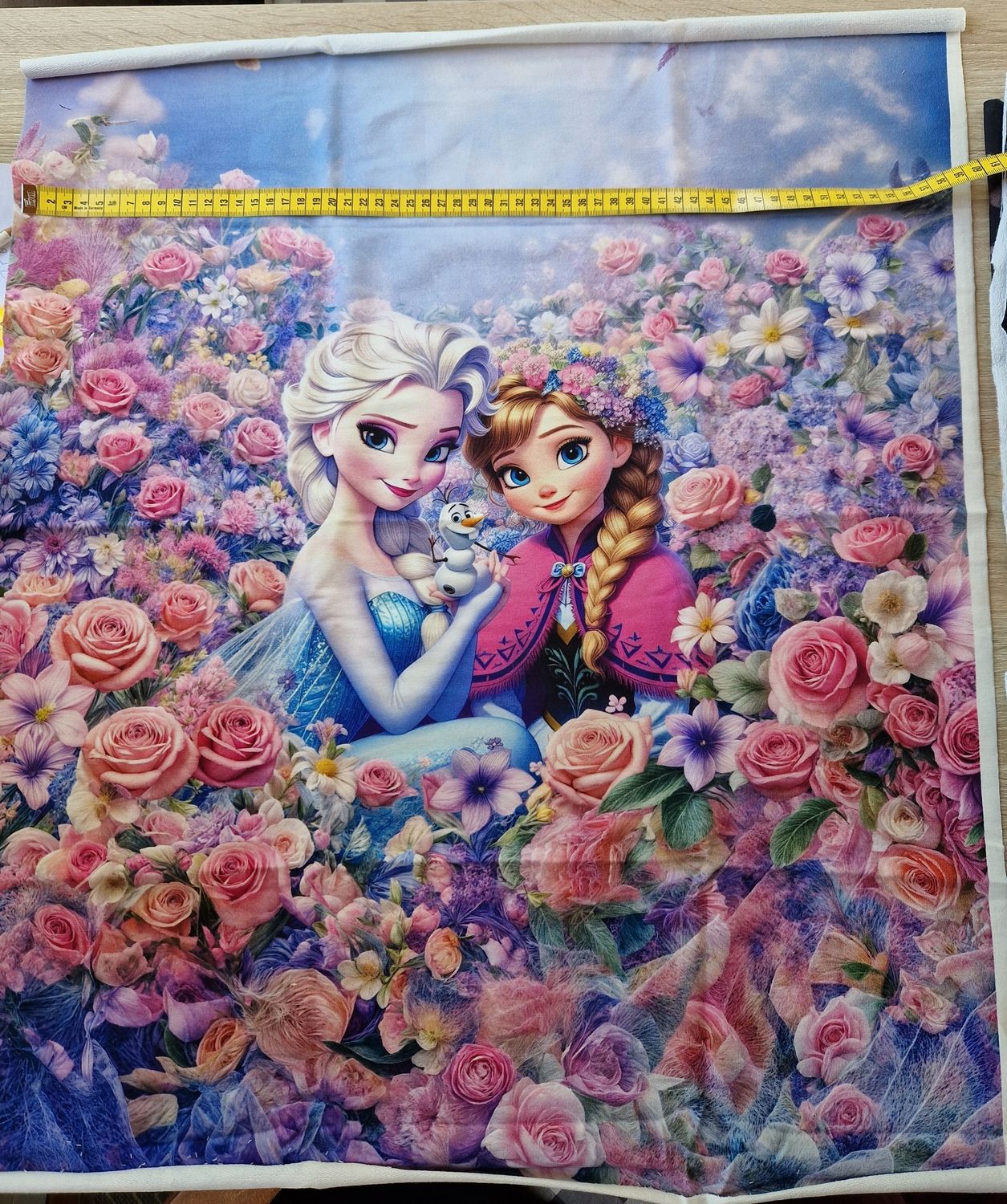 Sommersweat Elsa Frozen Panele 60x70cm hoch