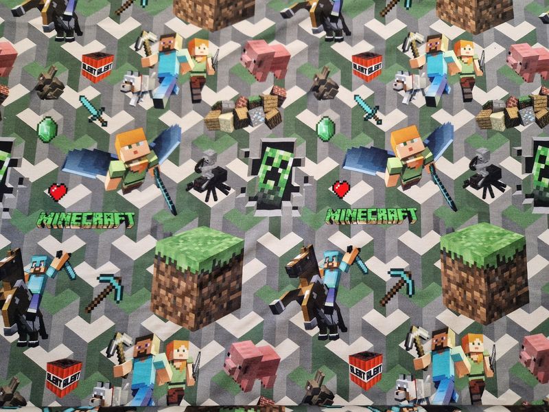 Sommersweat Minecraft 50cm x 180cm breit 