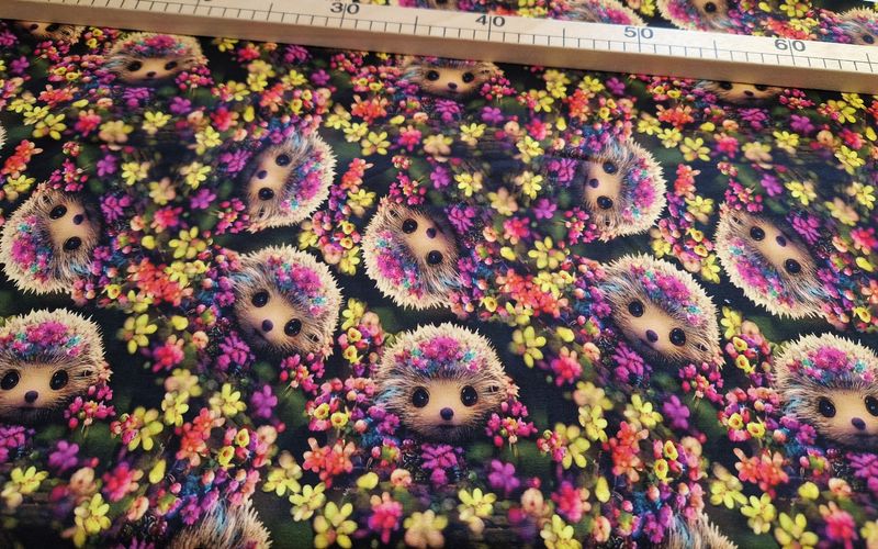 Sommersweat Igel 40x180cm breit Sommersweat Igel 40x180cm breit