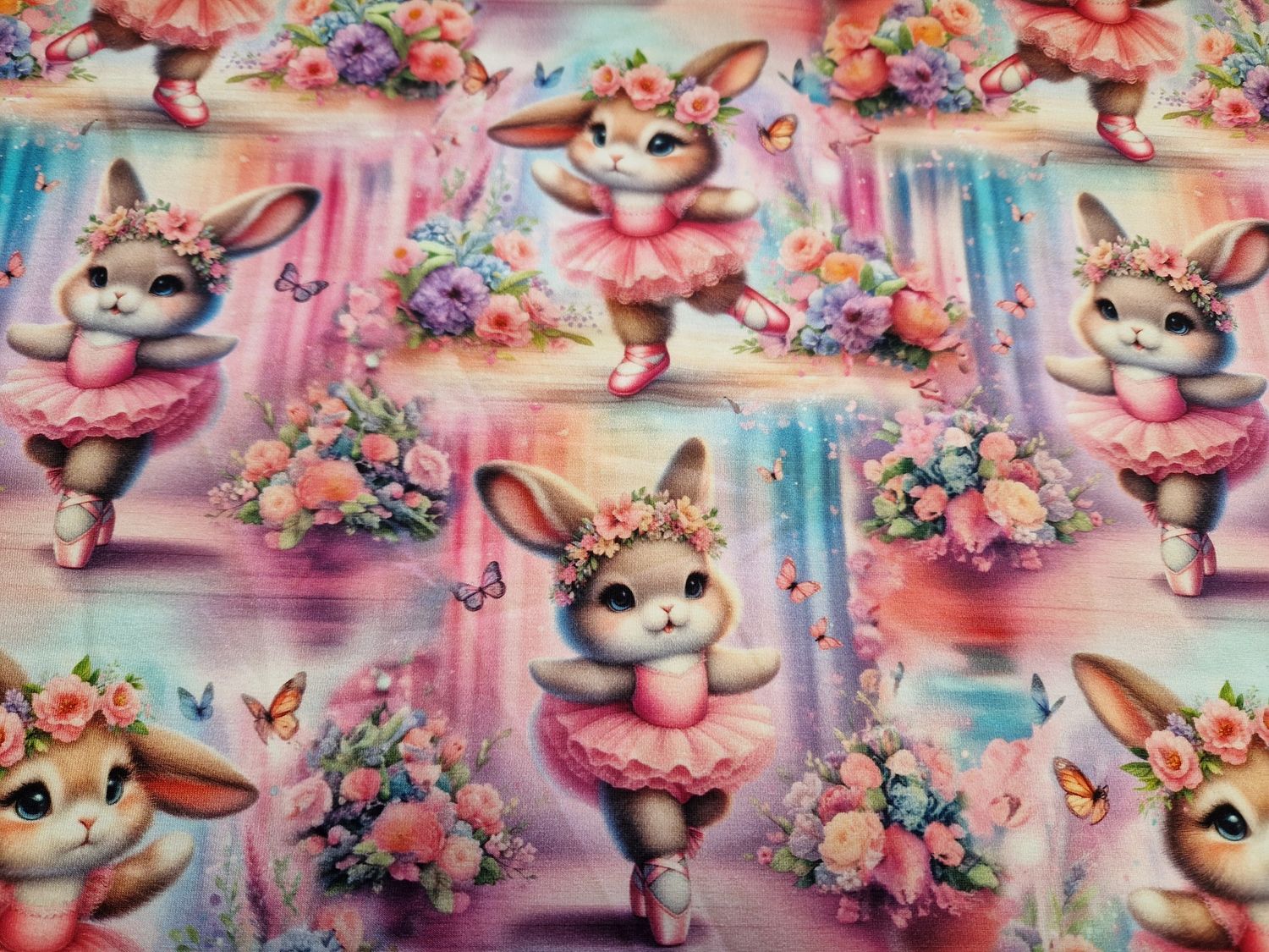 Jersey Hasen Mädchen 96x180cm 