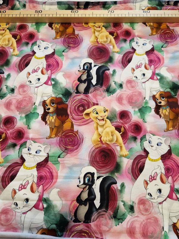 Sommersweat Tiere 60cm x 180cm breit B Ware Sommersweat Tiere 60cm x 180cm breit B Ware