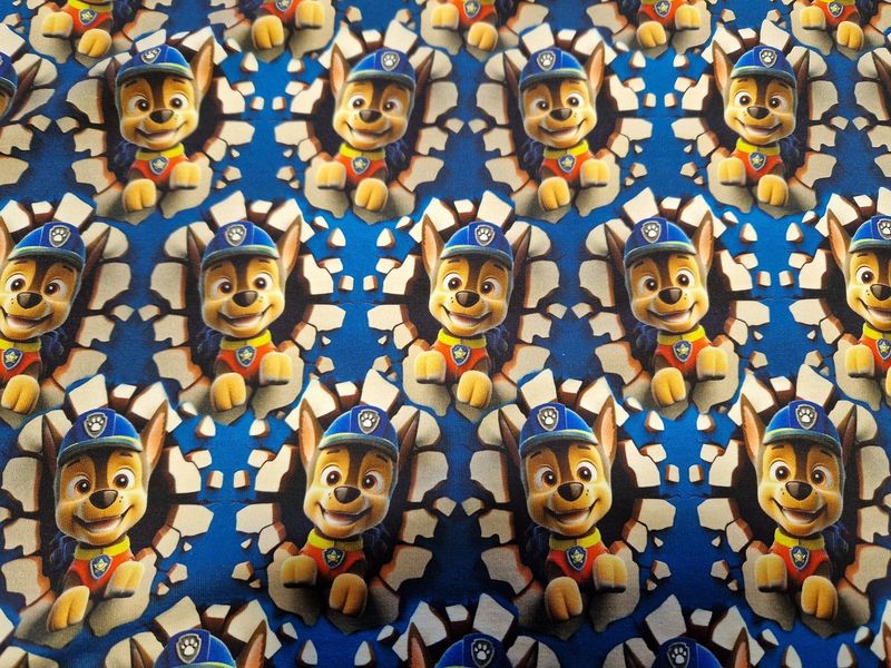 Sommersweat Paw Patrol 65cm x 180cm breit B Ware 