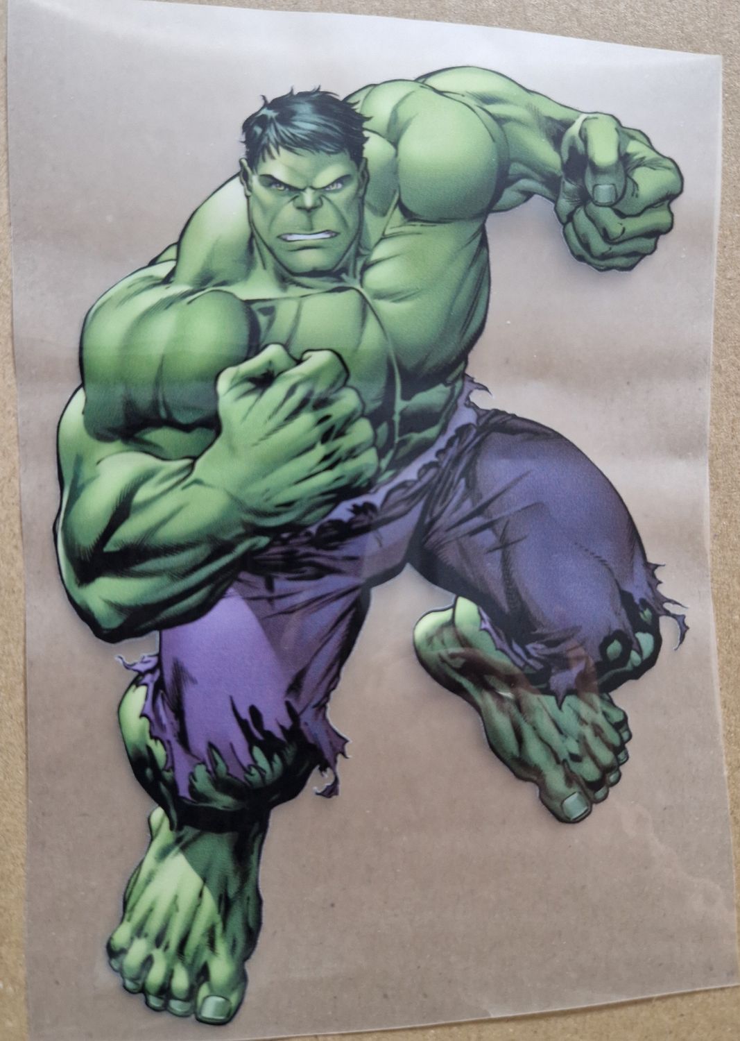 Bügelbild Hulk 15x15cm
