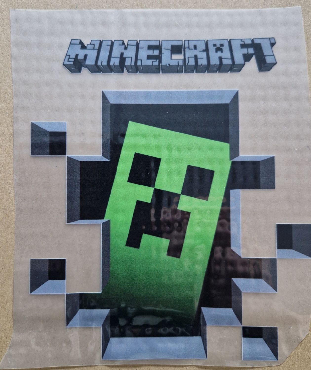Bügelbild Minecraft 15x15cm 