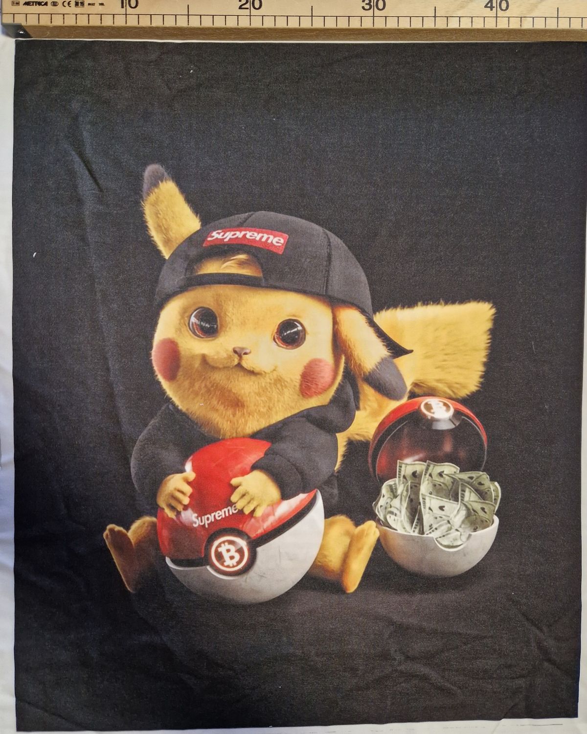 Sommersweat Pokemon Pikatschu 50cm x 60cm hoch