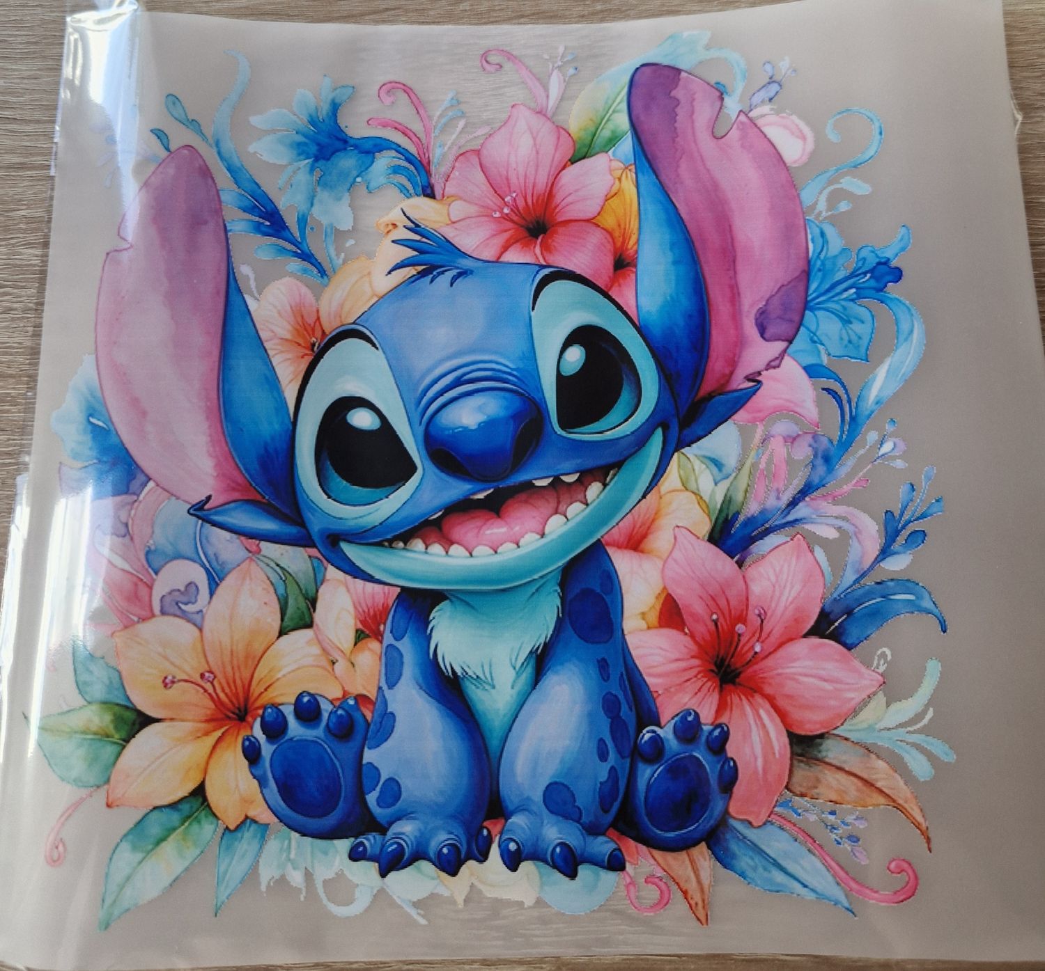 Bügelbild Stitch Nr.4 ca 22cm hoch x 22cm breit 