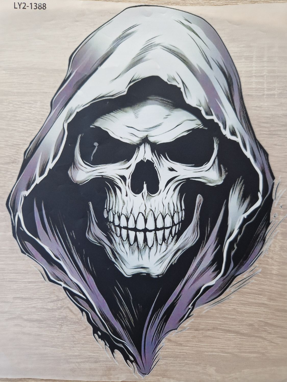 Bügelbild Skulls Totenkopf ca 26cm hoch x 20cm breit 