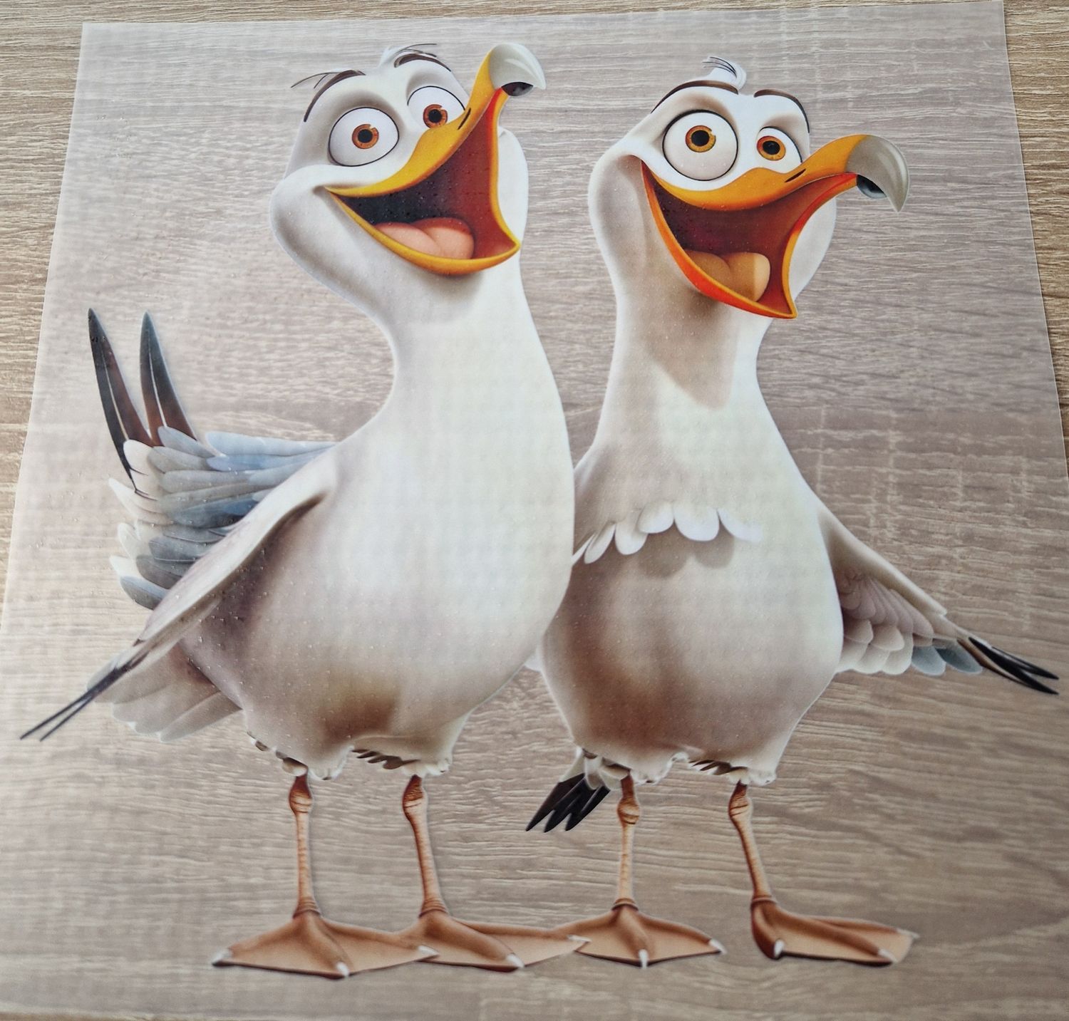 Bügelbild Möwen Nr.5 22cm hoch x 23cm breit 