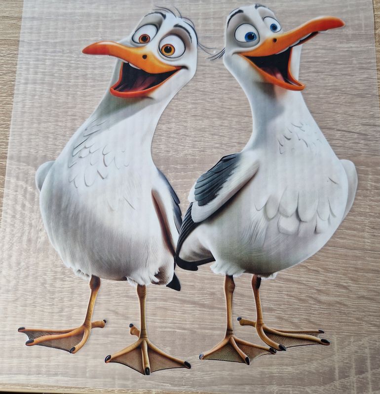 Bügelbild Möwen Nr.6 23cm hoch x 20cm breit Bügelbild Möwen Nr.6 23cm hoch x 20cm breit