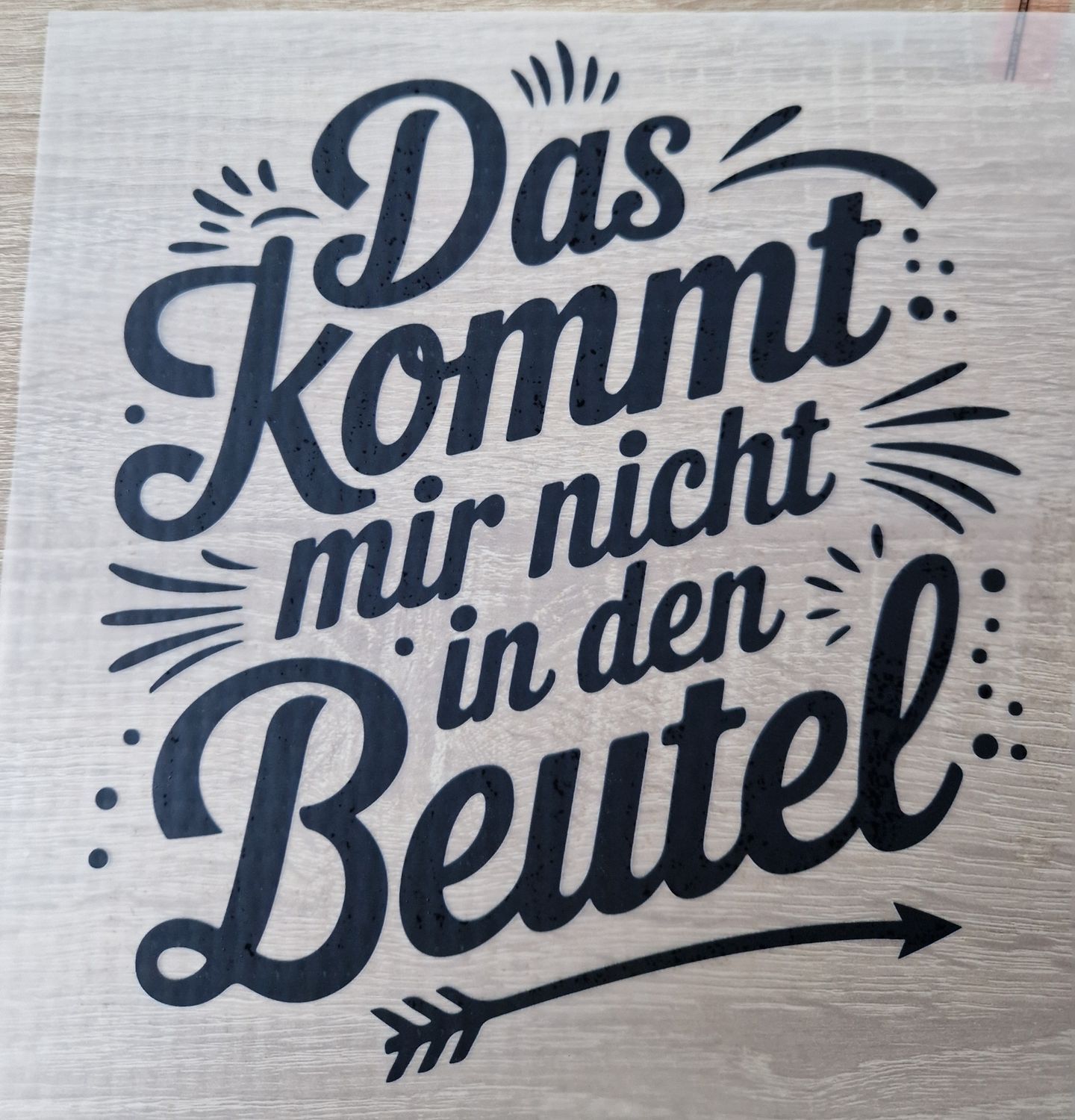 Bügelbild lustige Sprüche ca 23cm 