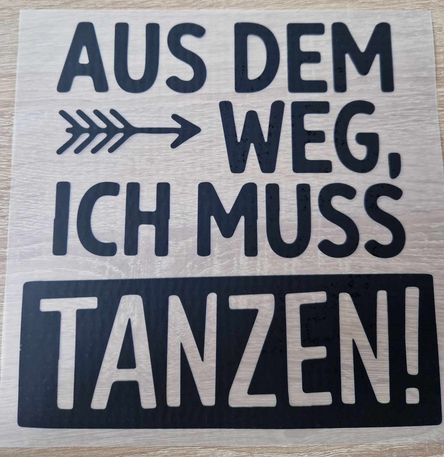 Bügelbild lustige Sprüche ca 23cm 