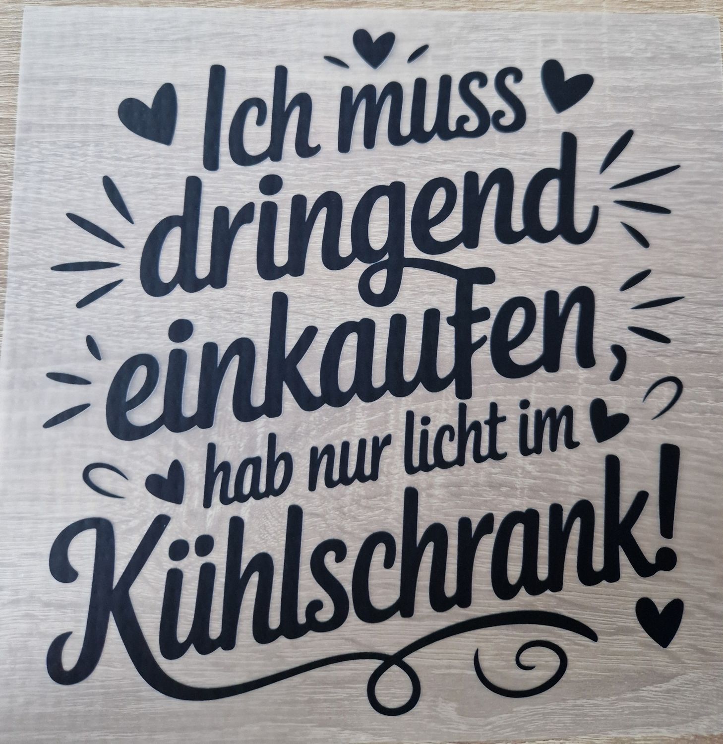 Bügelbild lustige Sprüche ca 23cm 