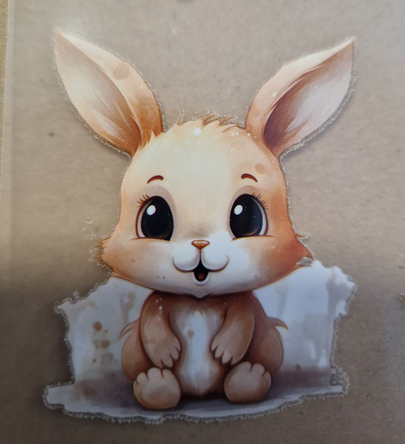 Bügelbild niedliche Tiere ca 6x6cm 