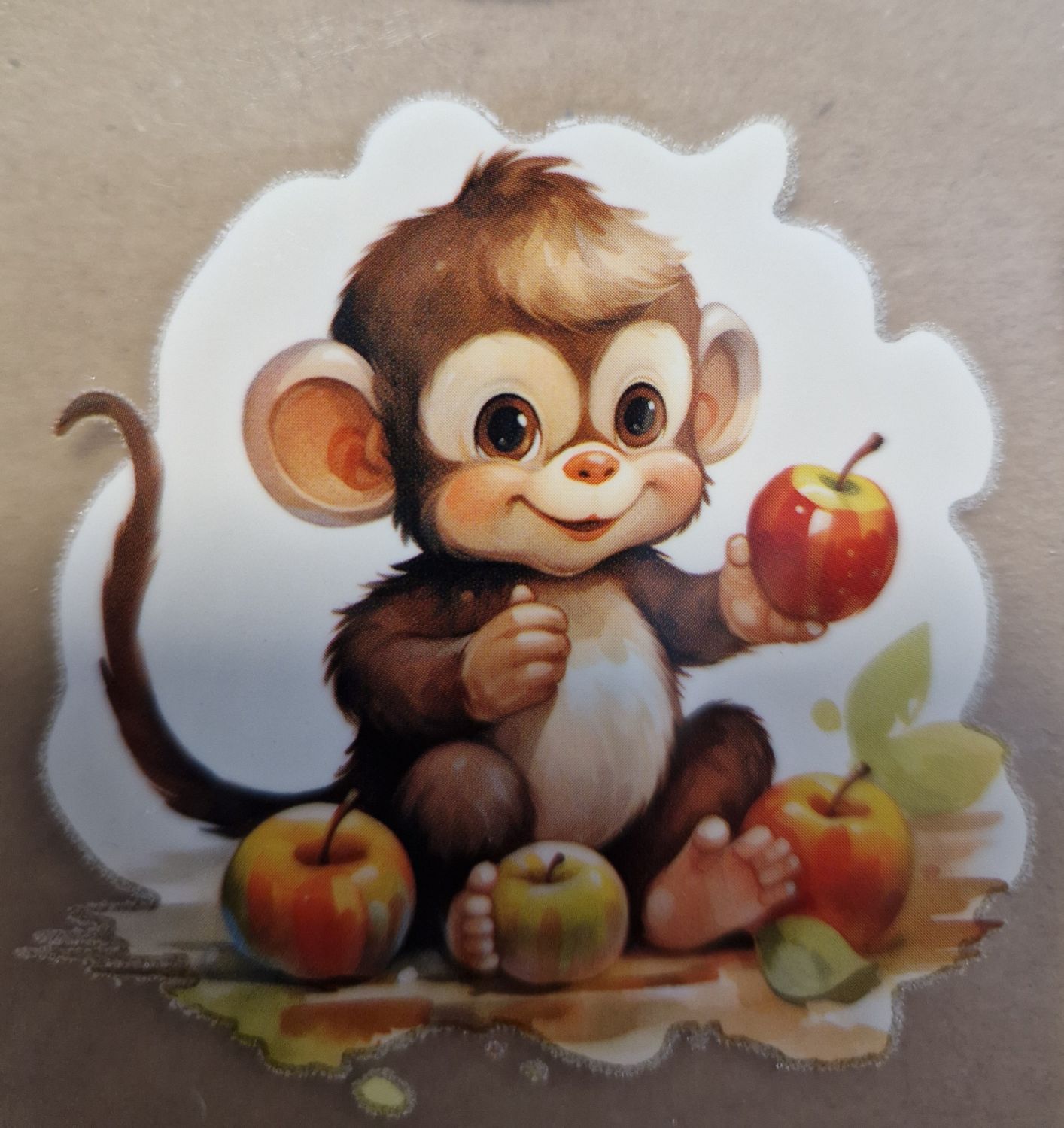 Bügelbild niedliche Tiere ca 6x6cm 