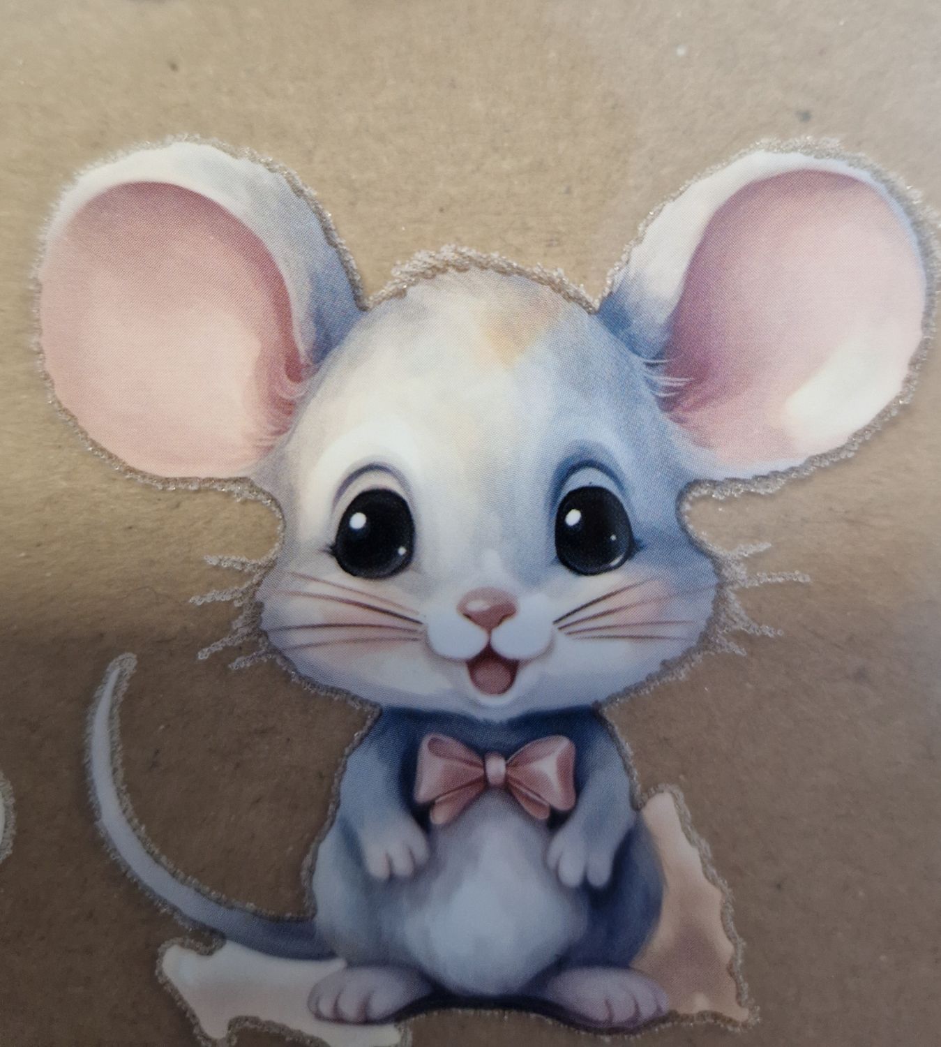 Bügelbild niedliche Tiere ca 6x6cm 