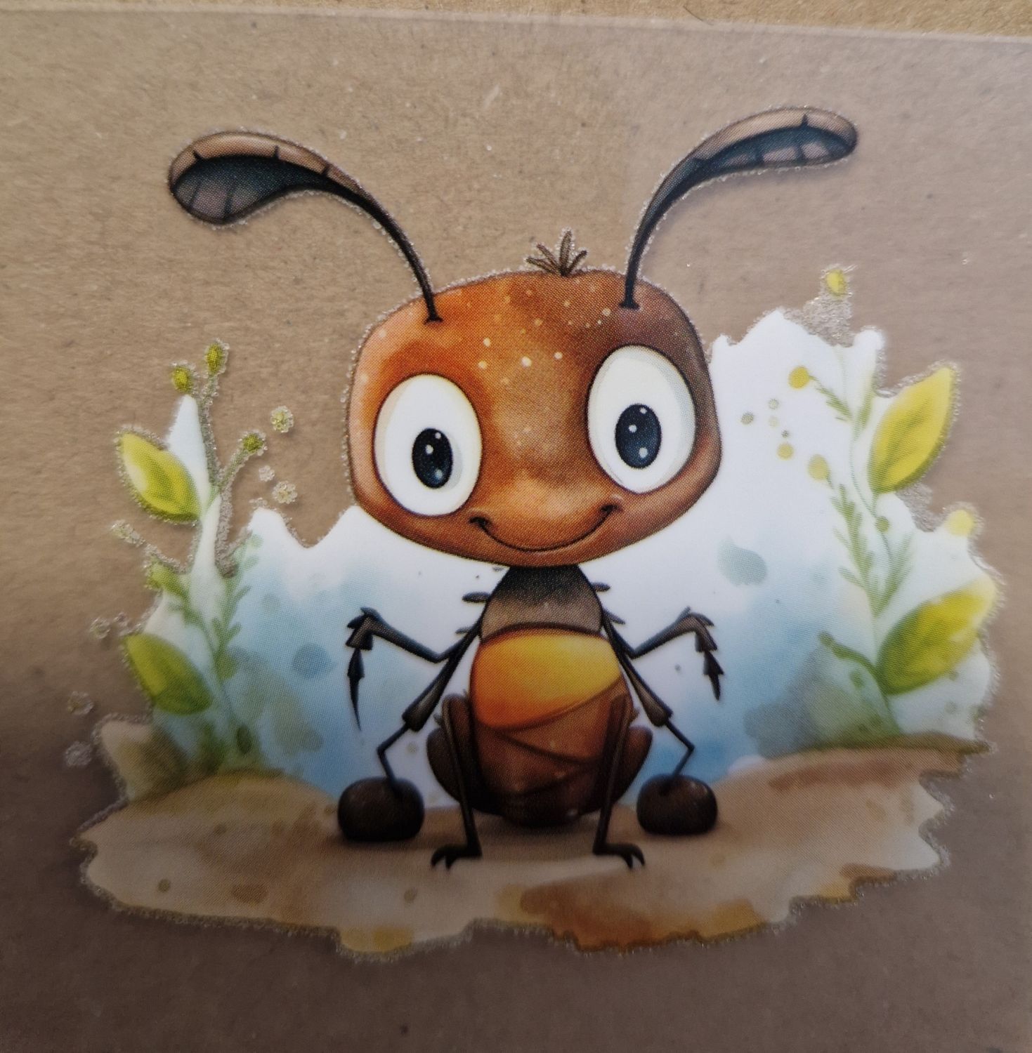 Bügelbild niedliche Tiere ca 6x6cm 
