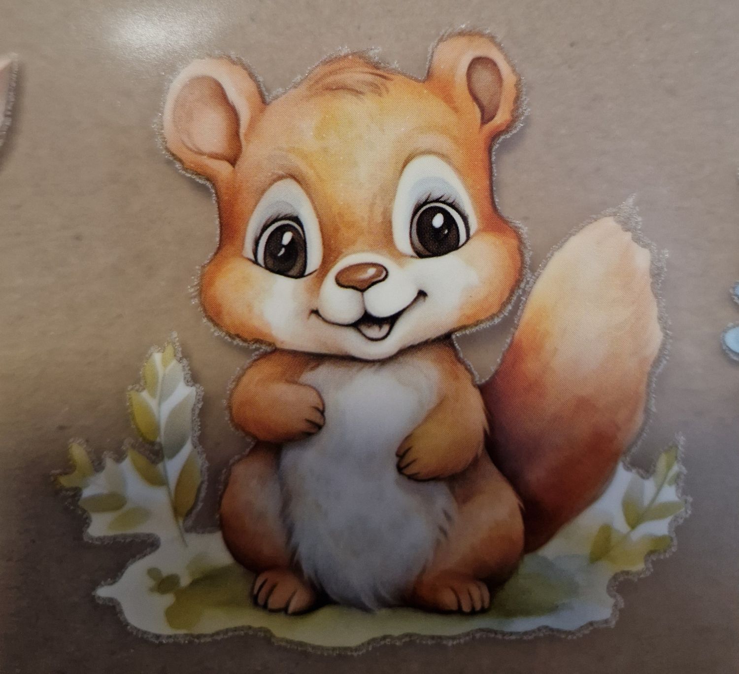 Bügelbild niedliche Tiere ca 6x6cm 