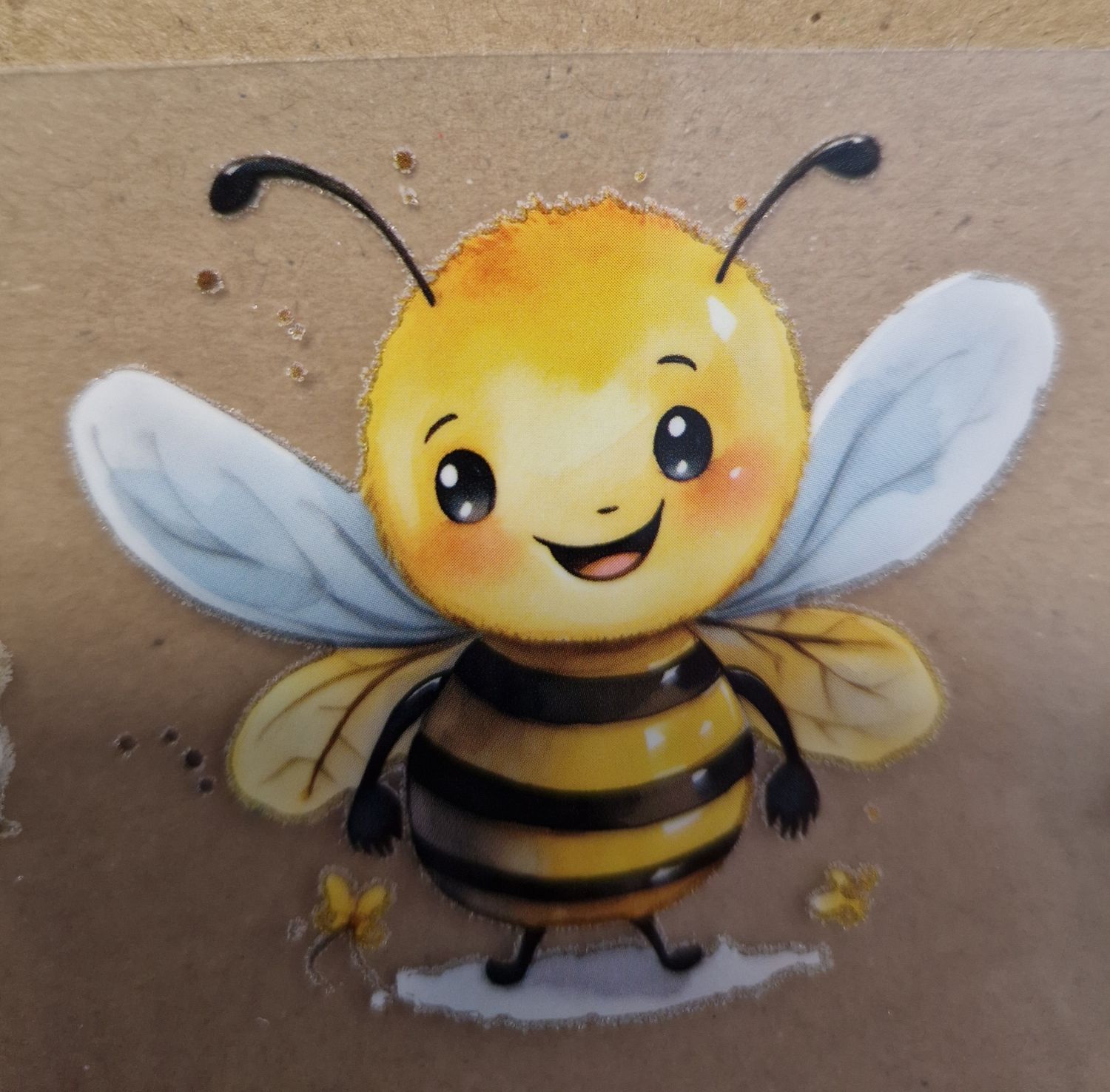 Bügelbild niedliche Tiere ca 6x6cm 