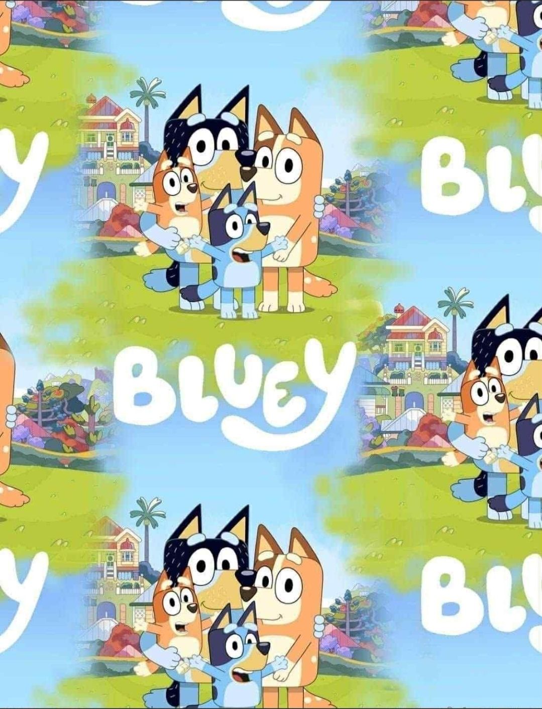 Sommersweat Bluey 50cm x 180cm breit Lieferung Mitte Juli 
