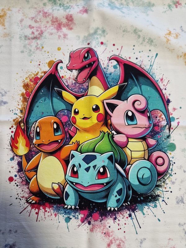 Sommersweat Pokemon hell Panele 60x80cm Sommersweat Pokemon hell Panele 60x80cm