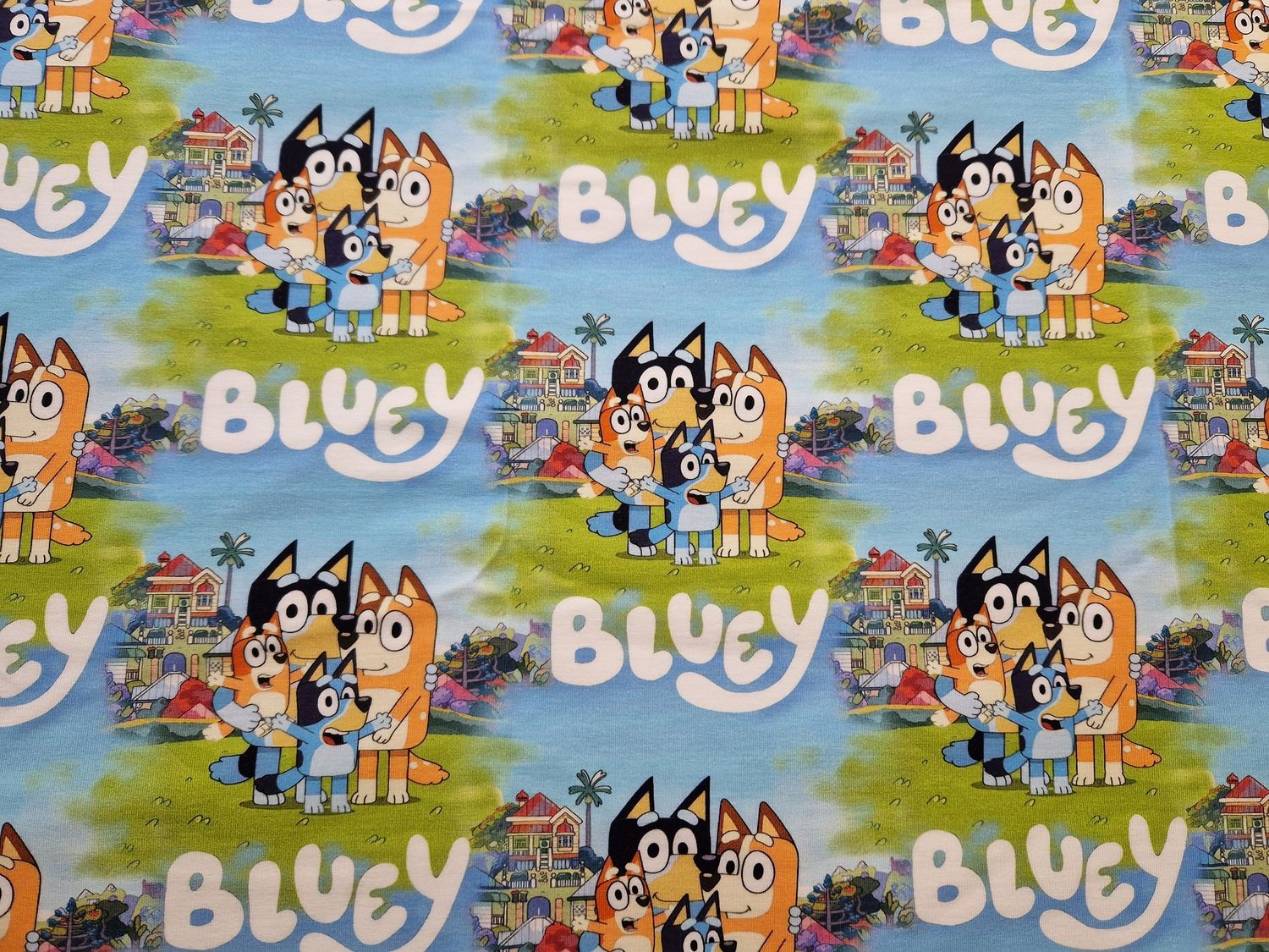 Sommersweat Bluey 50cm x 180cm breit