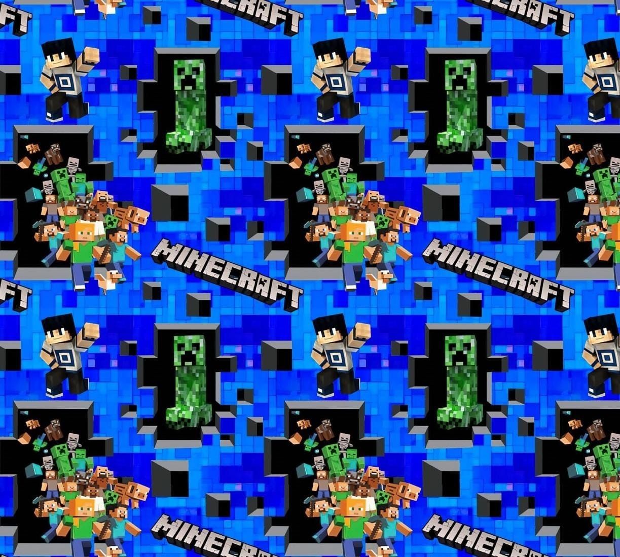 Sommersweat Minecraft 50cm x 180cm breit Lieferung Mitte Ende Juli