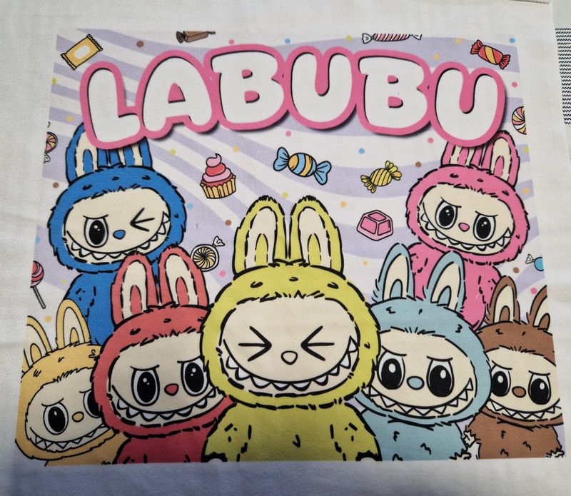 Sommersweat Labubu Panele 30x30cm 