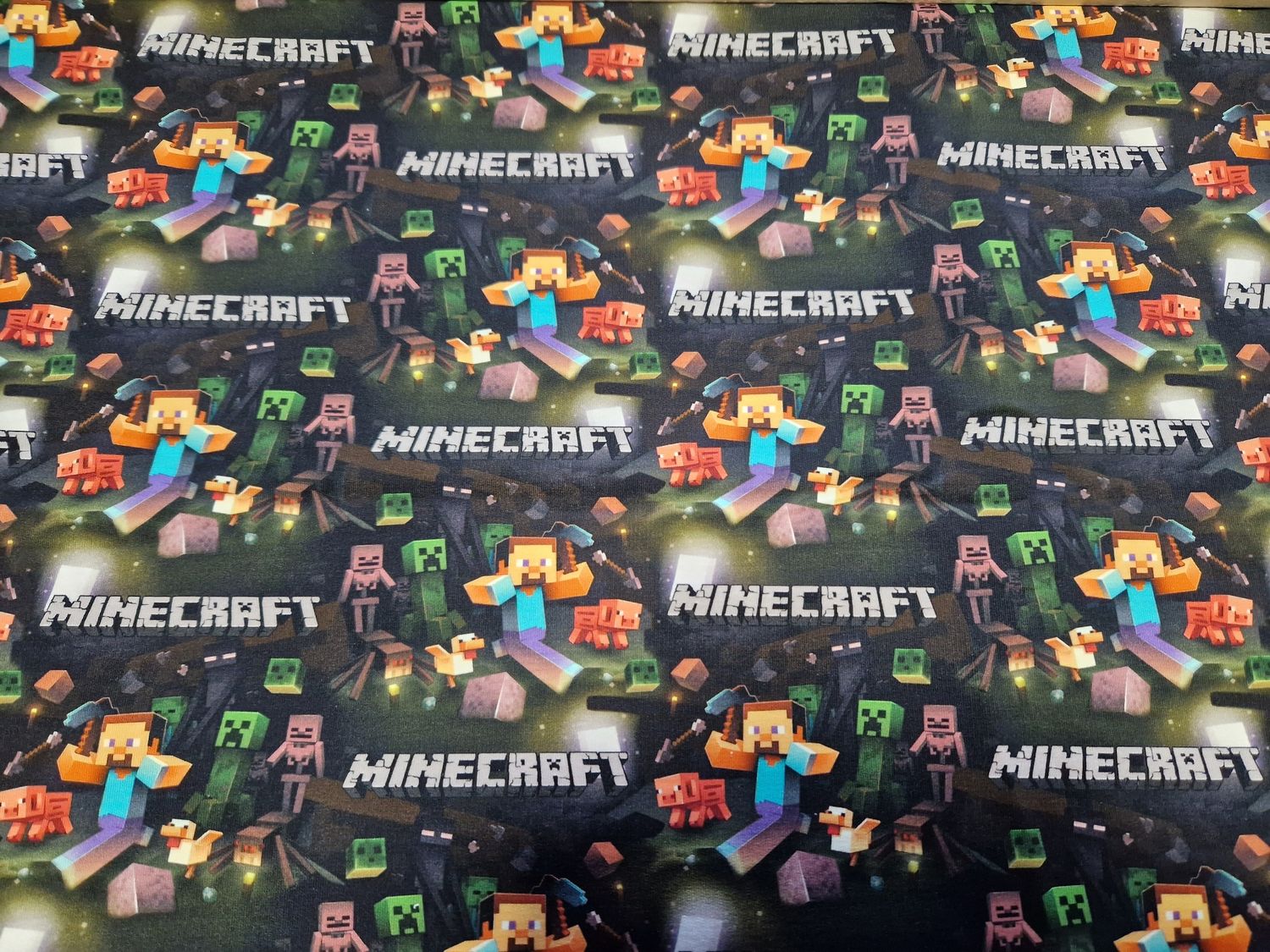 Sommersweat Minecraft grau 50cm x 180cm breit 