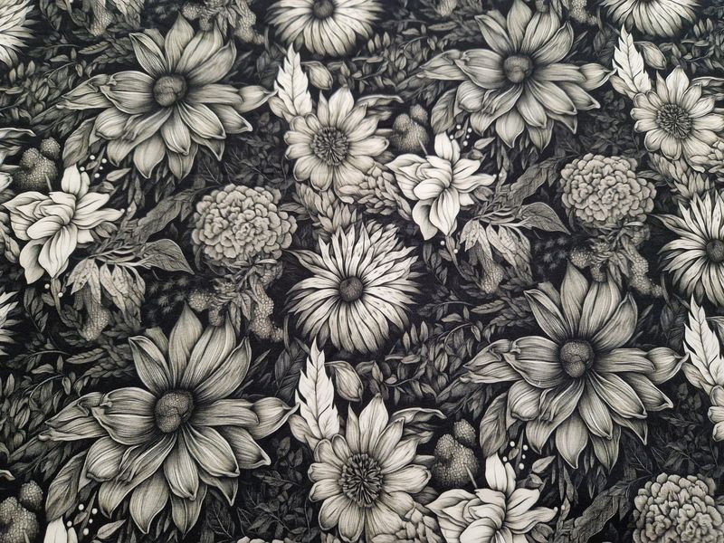Sommersweat Blumen 50cm x 180cm Sommersweat Blumen 50cm x 180cm