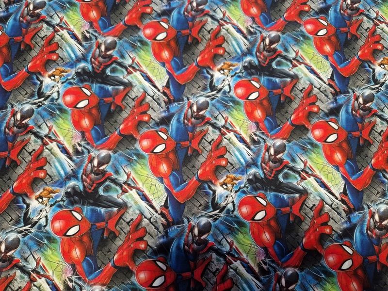 Sommersweat Spiderman 50cm x 180cm breit Sommersweat Spiderman 50cm x 180cm breit