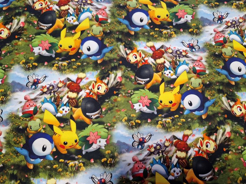 Sommersweat Pokemon Pikatchu 50cm x 180cm breit Sommersweat Pokemon Pikatchu 50cm x 180cm breit