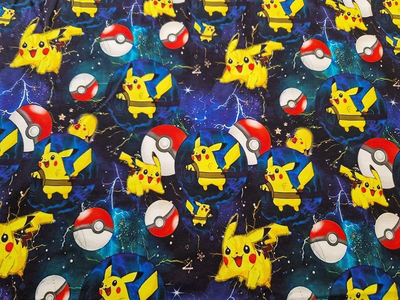 Sommersweat Pokemon Pikatchu 50cm x 180cm breit Sommersweat Pokemon Pikatchu 50cm x 180cm breit